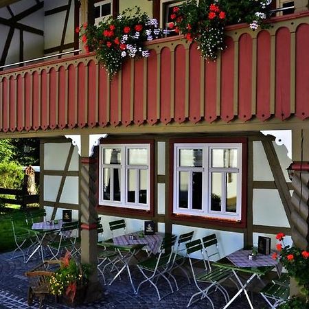 Cafe Im Hof- Bed & Breakfast Streufdorf Ngoại thất bức ảnh