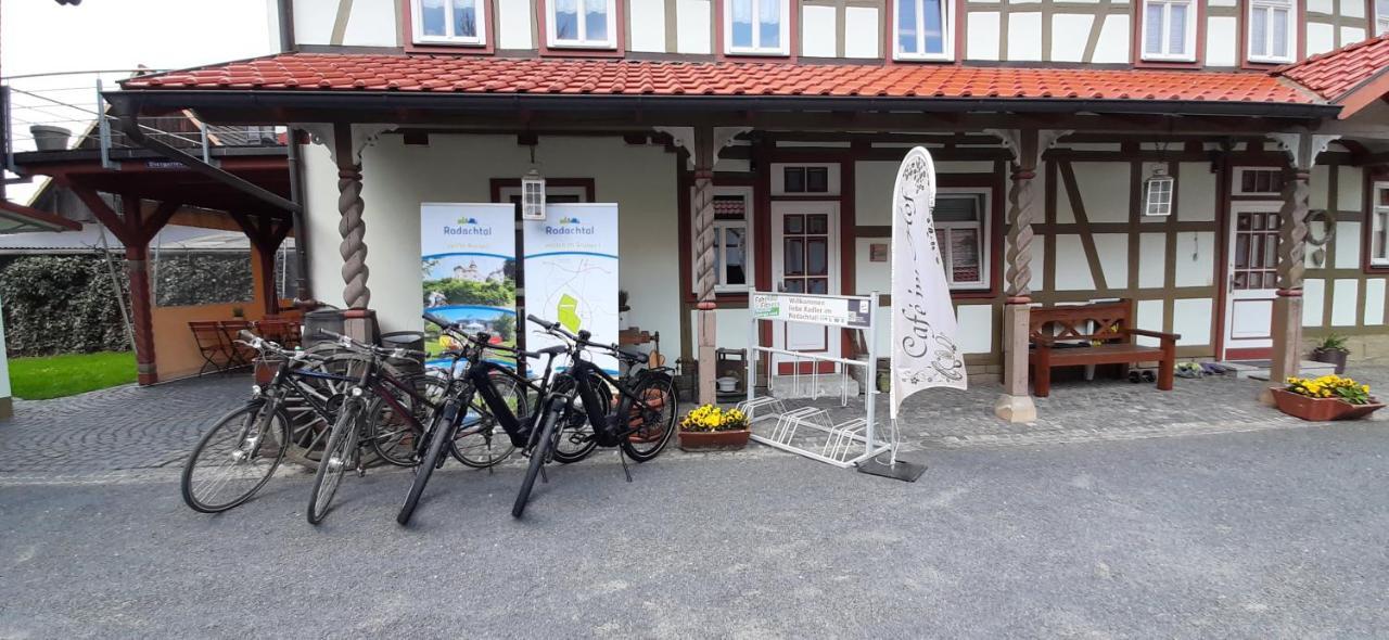 Cafe Im Hof- Bed & Breakfast Streufdorf Ngoại thất bức ảnh