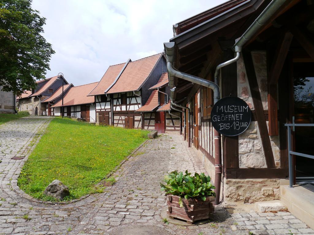 Cafe Im Hof- Bed & Breakfast Streufdorf Ngoại thất bức ảnh